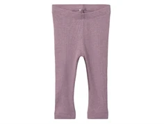 Name It elderberry melange rib leggings